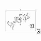 R1200R 05-10 (K27) Указатели поворота, белые (дооснащение)
