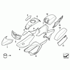 R900RT 05-09 (K26) Painted parts 753 alpin-weiss / black
