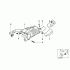 R1150GS ADV (R21A) Front muffler