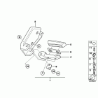 R1150GS ADV (R21A) Footrests rear for aluminium case