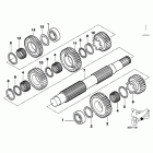 R1150GS ADV (R21A) Вторичный вал