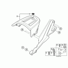 R1150R (R28) Case holder with luggage grid