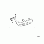 R1150R (R28) Left safety bar, plastic