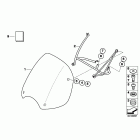 R1150R (R28) Windshield, high