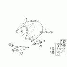 R1150R (R28) Fuel tank / cover, right
