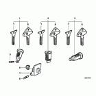 R1150R (R28) Lock cylinder / key / code