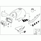 R1150R Rockster (R28) Painted parts 935 alpinweiss / saphirsw
