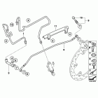 R1200GS 05-07 (K25) Brake line, rear, i-abs generation 2