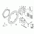 R1200GS 05-07 (K25) Front brake rivet package