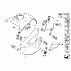 R1200GS 05-07 (K25) Trim panel parts - mounting parts