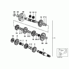 F650CS 05 (K14) 5-ступенчатая КПП -зубчатые детали колесных пар