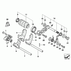 F800ST (K71) 6-ступенчатая трансмиссия / компоненты переключения пере...