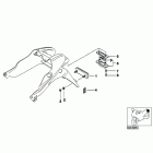 K1200GT 03-04 (K41) Licence plate support, side reflector