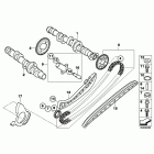 K1200GT 06-08 (K44) Распределительный вал,  шестерни, цепь ГРМ