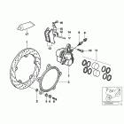 K1200LT 05-09 (89V3) Front wheel brake, integral abs