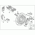K1200LT 05-09 (89V3) Rear wheel brake, integral abs