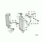 K1200LT 05-09 (89V3) Mounting parts f radiator