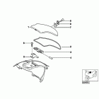 K1200LT 05-09 (89V3) Flap, radio partition, single parts