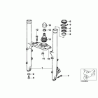 K1200LT 05-09 (89V3) Fork slider / lower fork bridge