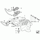 K1200LT 05-09 (89V3) Fuel tank mounting parts