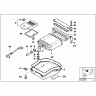 K1200LT 05-09 (89V3) Radio cd  /  attachment parts