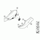 K1200R (K43) Боковые обтекатели