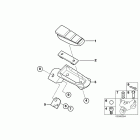 F650CS 03 (K14) Задние подножки