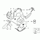 K1200RS 98-01 (89V3) Painted parts 723 delphinblau