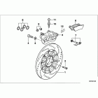 R1100R (259R) Rear-wheel brake, cast wheel