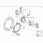 R1150RT (R22) Front wheel brake, integral abs