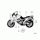 F650 (E169) Painted parts 726 majalagelb