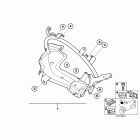 F650GS 01-04 (R13) Кронштейн крепления верхнего обтекателя(паук)