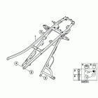 F650GS 01-04 (R13) Рама задняя часть