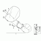 F650GS 01-04 (R13) Windshield high
