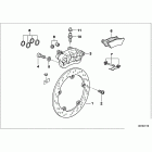 R1100R (259R) Rear-wheel brake, spoke wheel