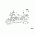 R1100R (259R) Painted parts 723 delphinblau