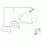R1100RS (259S) Set, backrest cushion 33 l topcase