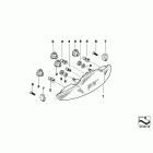 R1100RT (259T) Tail light mounting parts