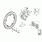 R1100S (259S) Front brake without abs
