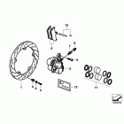 R1150GS (R21) Front-wheel brake, spoke wheel