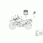 R1150GS (R21) Painted parts, 793 pazifikblau / alpinw.