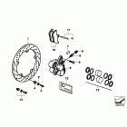 R1200C 98-03 (59C1) Front-wheel brake, spoke wheel