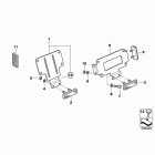 R1200C 98-03 (59C1) License plate bracket  /  reflectors