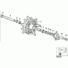 R1200C 98-03 (59C1) Wheel hub mounting parts front