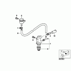 F650 (E169) Rear wheel brake,brake master cylinder