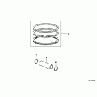 F650 (E169) Wristpin  /  piston ring