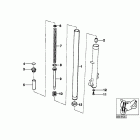 F650 (E169) Telescope fork tube / absorber / spring