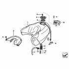 F650 (E169) Fuel tank mounting parts