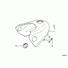 F650 (E169) Fuel tank trim panel