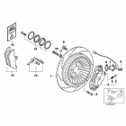 K1200LT 99-04 (89V3) Rear wheel brake, abs